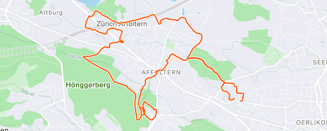 Карта физической активности (Afternoon Stroll)