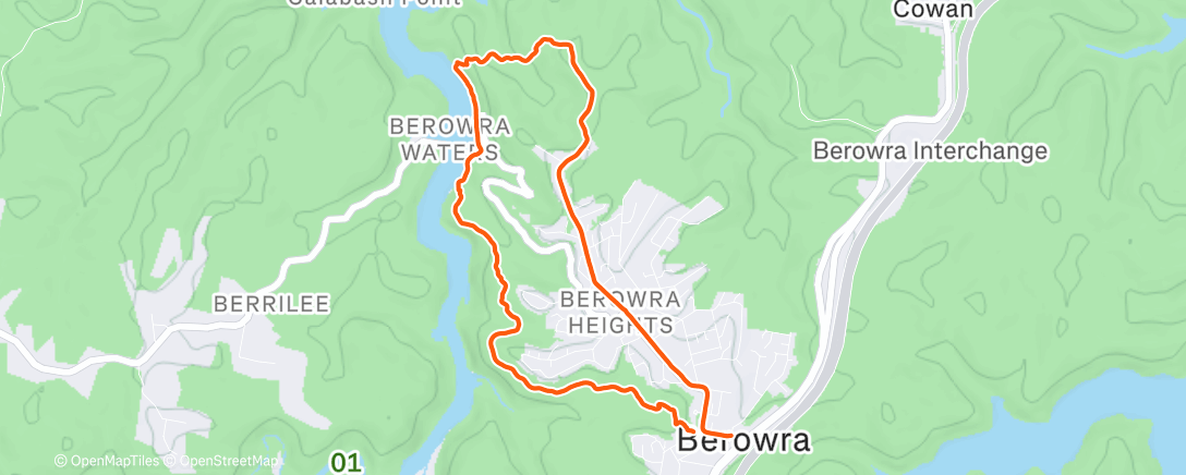 Mapa de la actividad (Lunch Run)