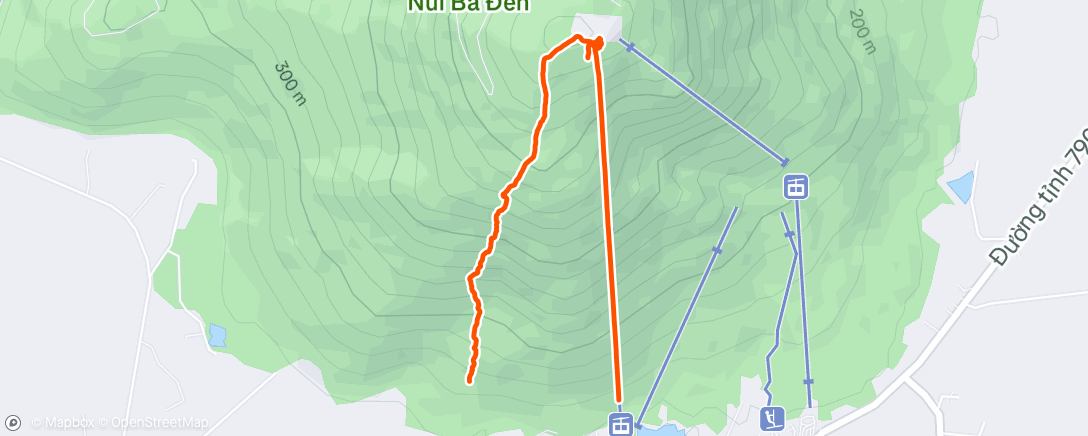 Map of the activity, Lunch Trail Run