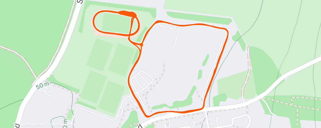 Карта физической активности (Evening Run)