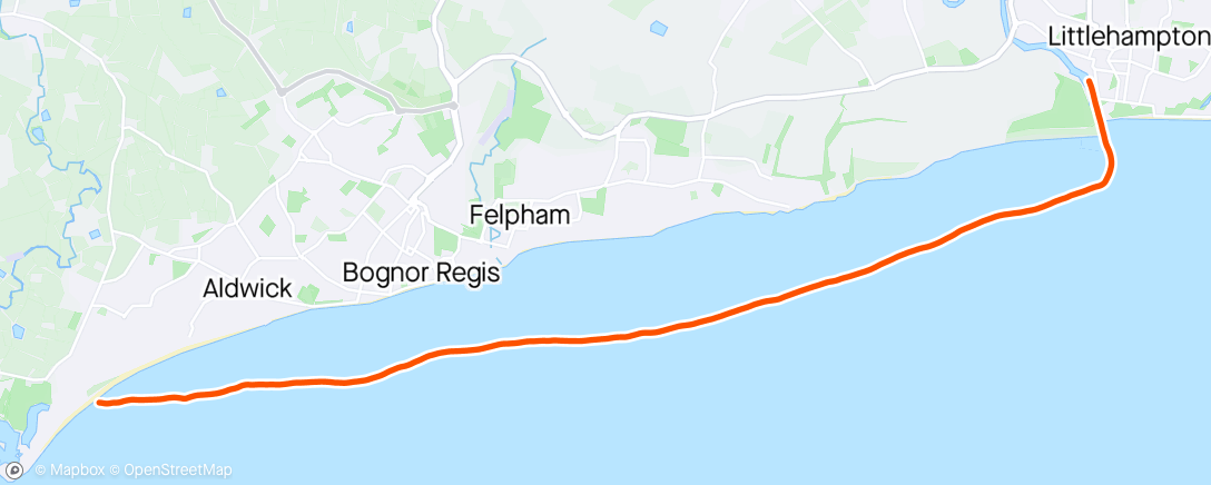 Map of the activity, LA - Pagham
