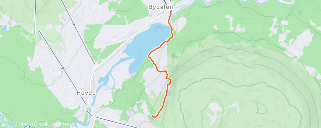 Map of the activity, Afternoon Backcountry Ski