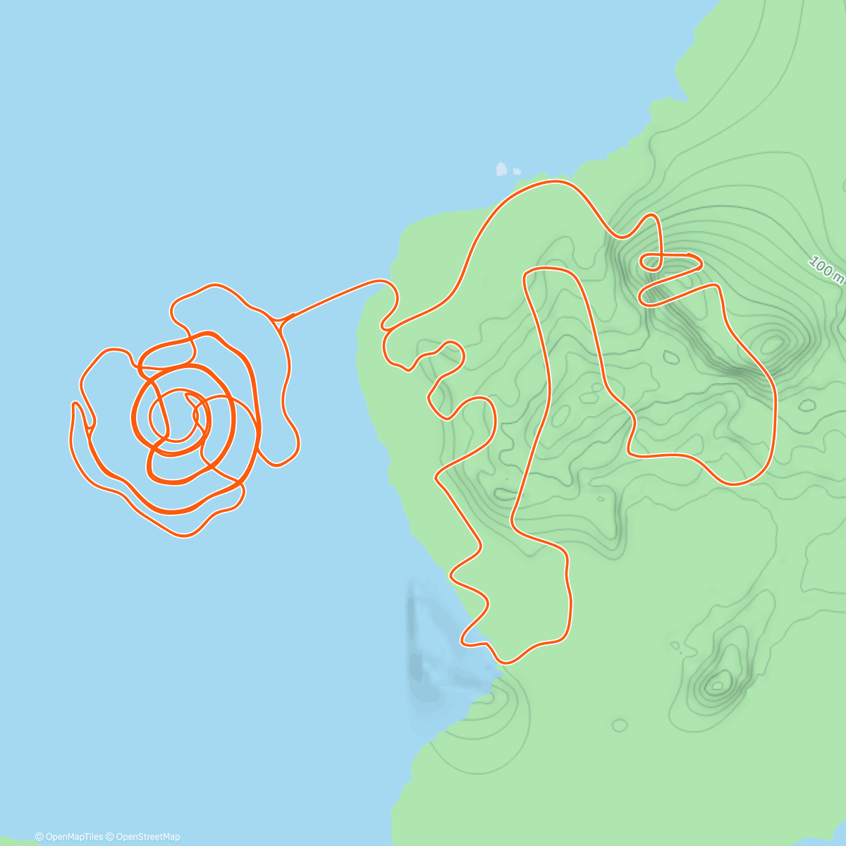 Map of the activity, Zwift - #5 Under Control on Whole Lotta Lava in Watopia