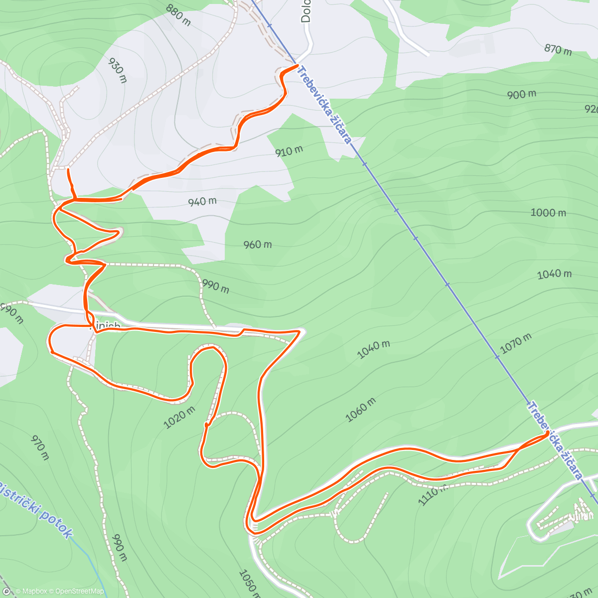Map of the activity, Bosniacka päťka