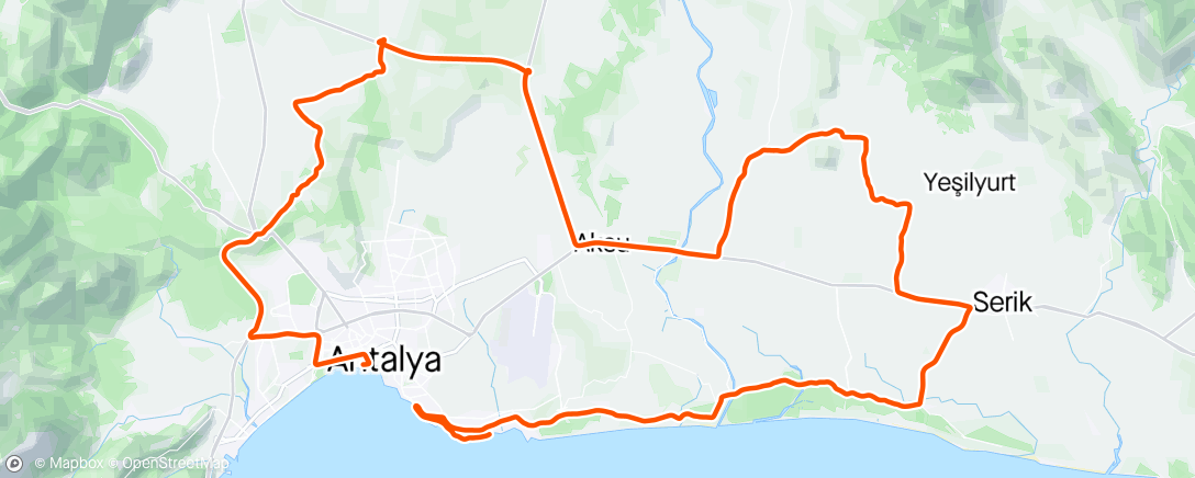 Map of the activity, Tour of Turkey 2024 Stage 1