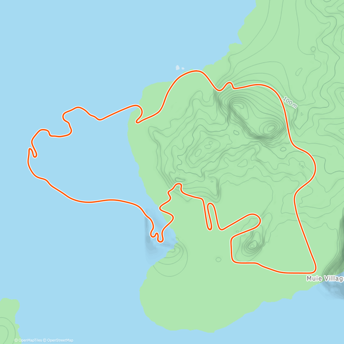 Map of the activity, Zwift - Red Unicorn on Beach Island Loop in Watopia