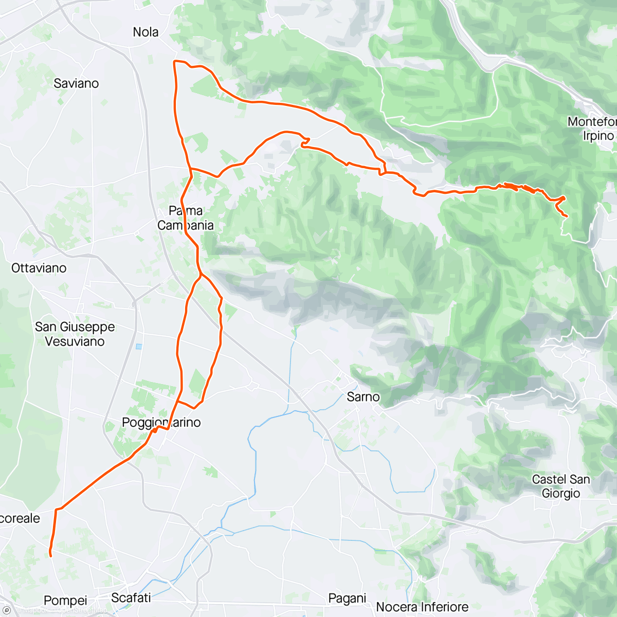 Mapa de la actividad, Santa Cristina