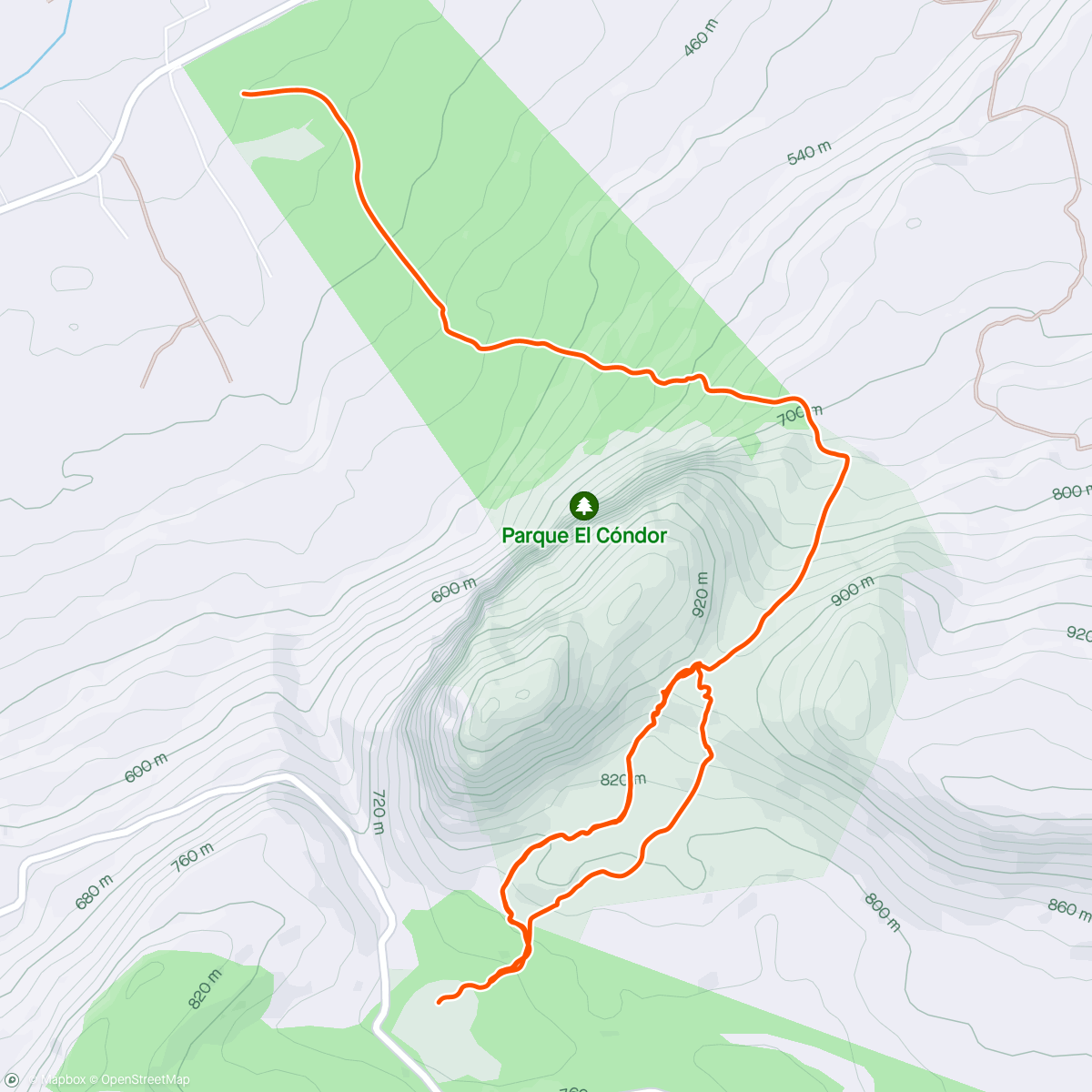 Map of the activity, Coyhaique Día 4 - Cerro Negro