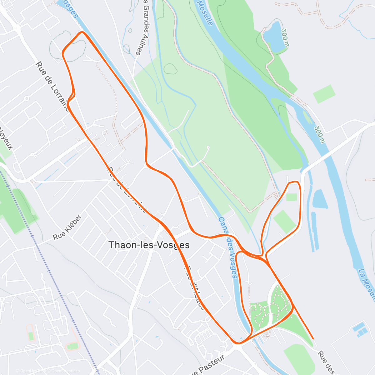 Map of the activity, Ronde hivernale de Thaon-les-Vosges