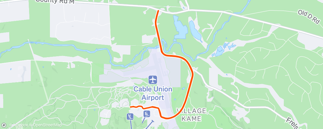 Map of the activity, Morning Run