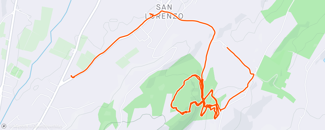 Map of the activity, E-mountain biking serale