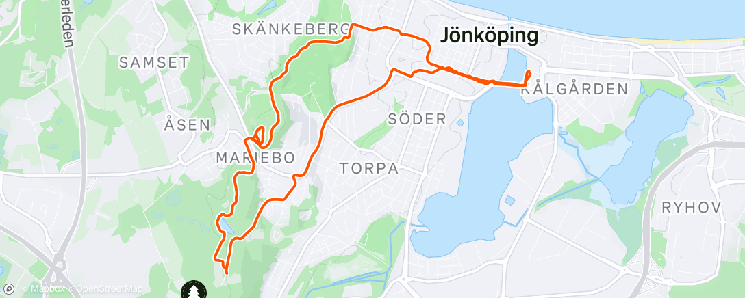 Map of the activity, Snöpuls deluxe 😅