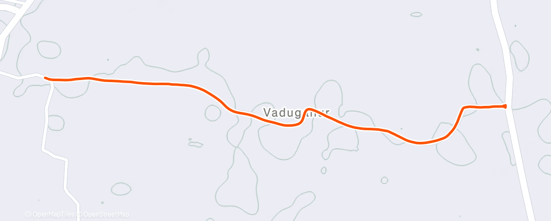 Map of the activity, Evening Walk