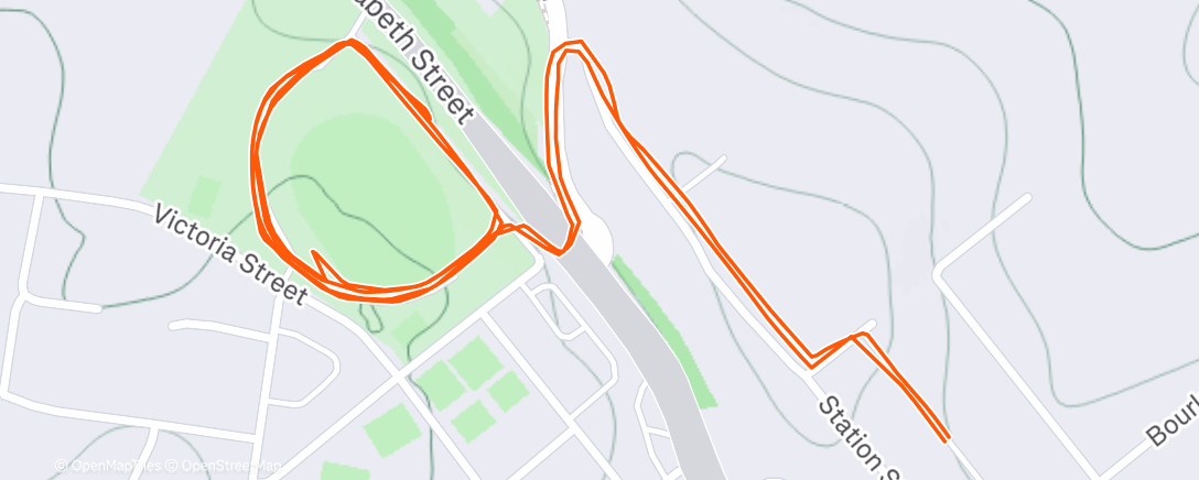 Карта физической активности (Evening Run)