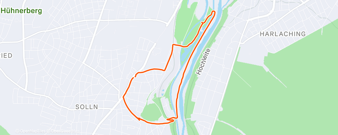 Map of the activity, Lunch Run