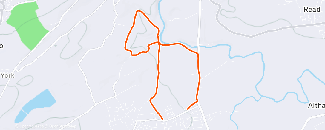 Карта физической активности (Afternoon Run)