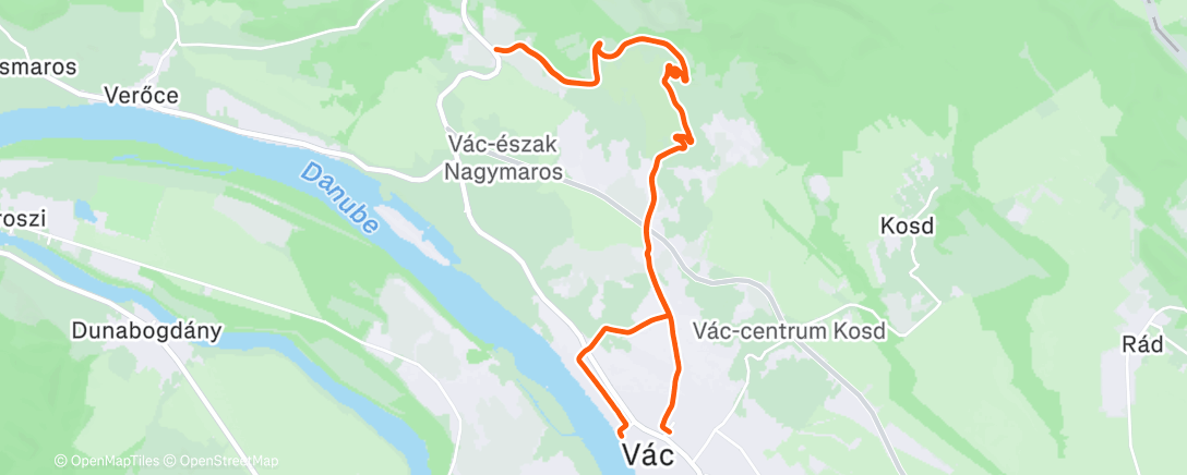 Map of the activity, Afternoon Ride