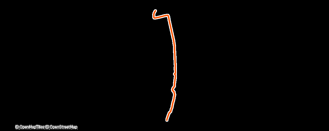 Map of the activity, Fahrt am Nachmittag