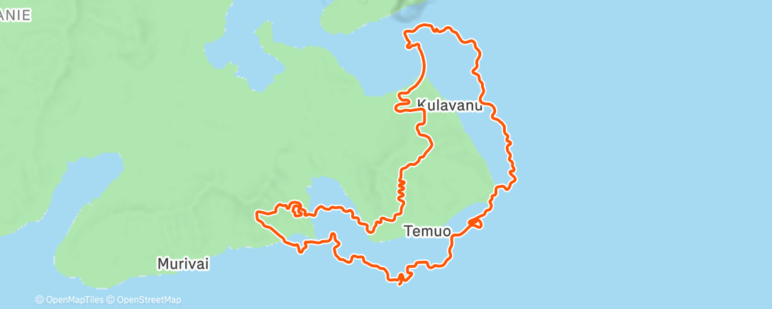 Map of the activity, Cycle Nation Sunday Bumble