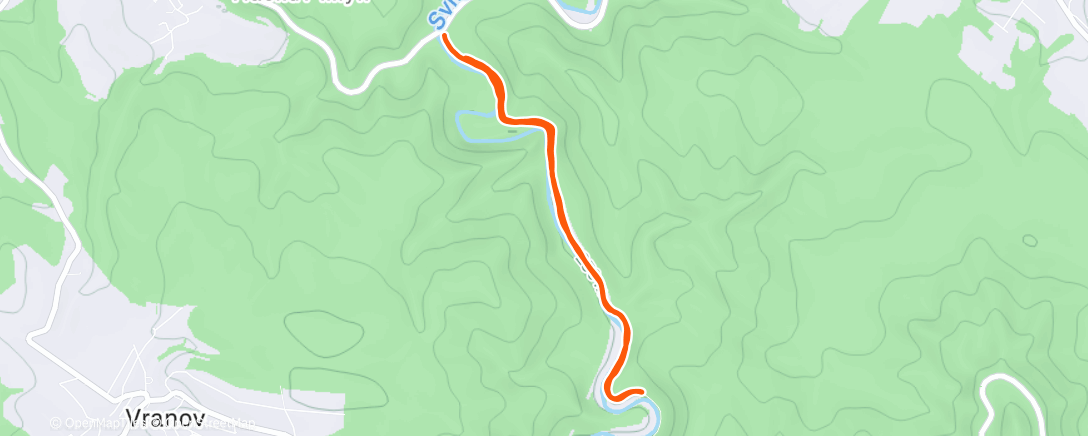 Карта физической активности (Afternoon Hike)