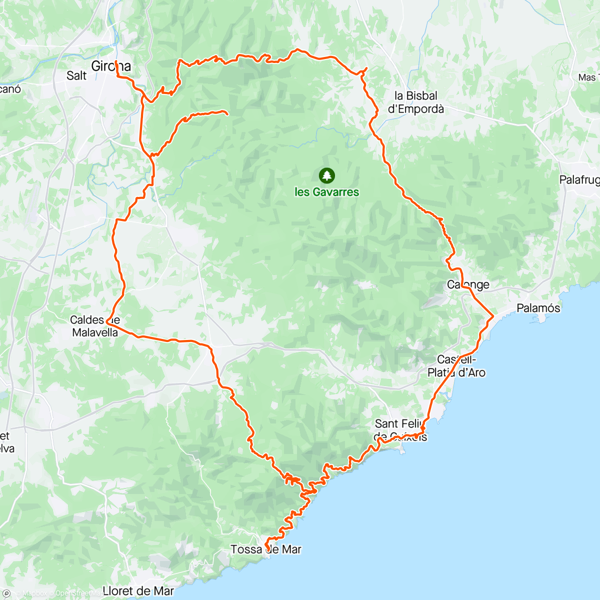 Map of the activity, Girona #2 Costa Brava 😍
