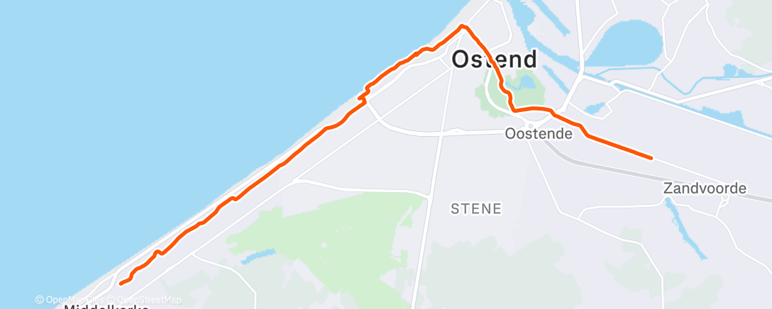 Map of the activity, Middagrit