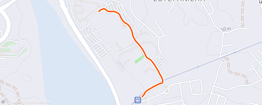 Map of the activity, Afternoon Walk