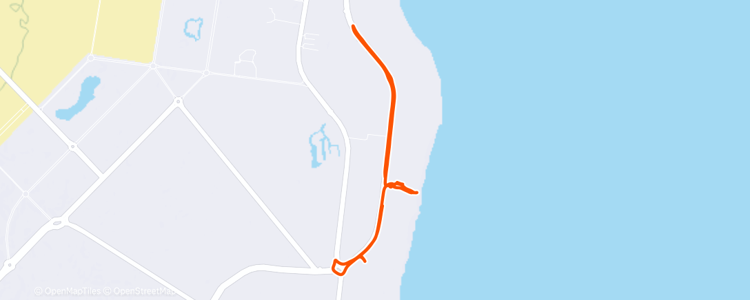 Map of the activity, Corsa mattutina