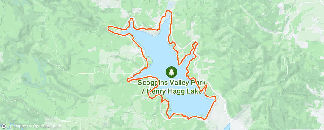 Map of the activity, Hagg Lake w/T