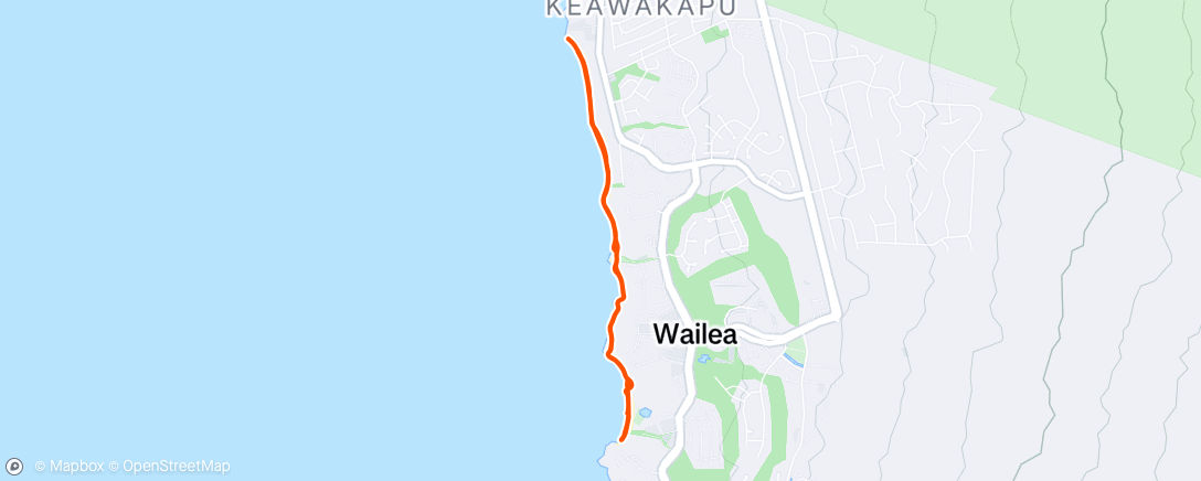 Map of the activity, Afternoon Walk