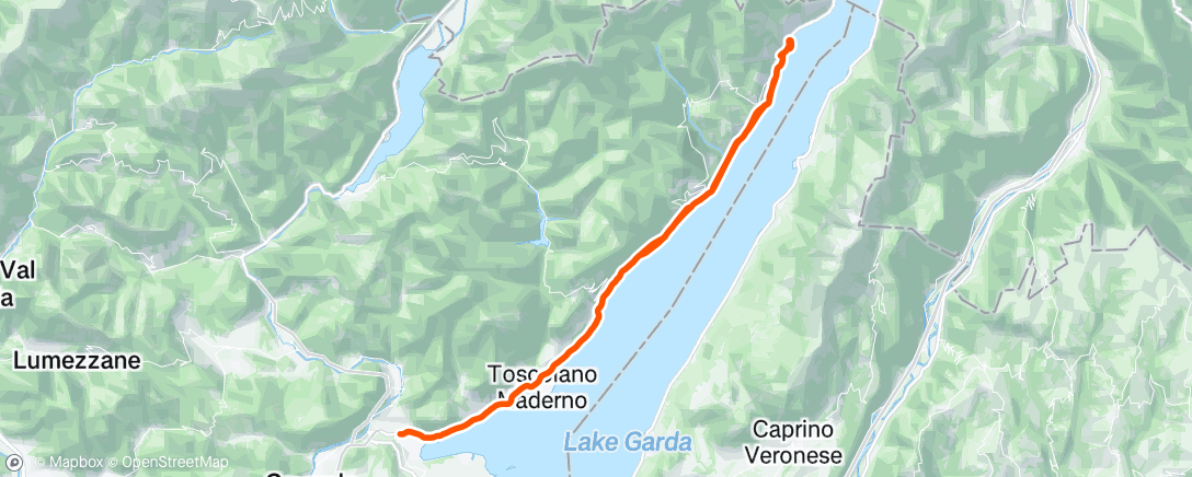 Map of the activity, Garda Lake