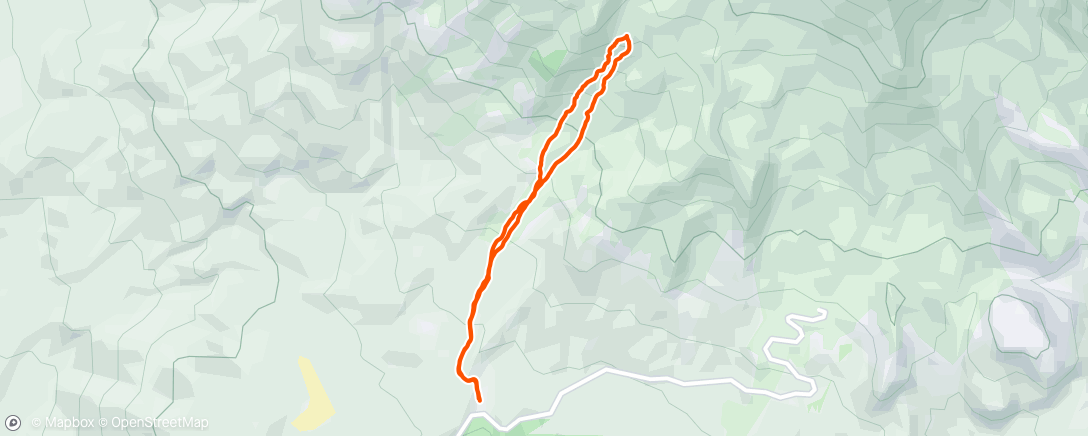 Map of the activity, Lunch Backcountry Ski