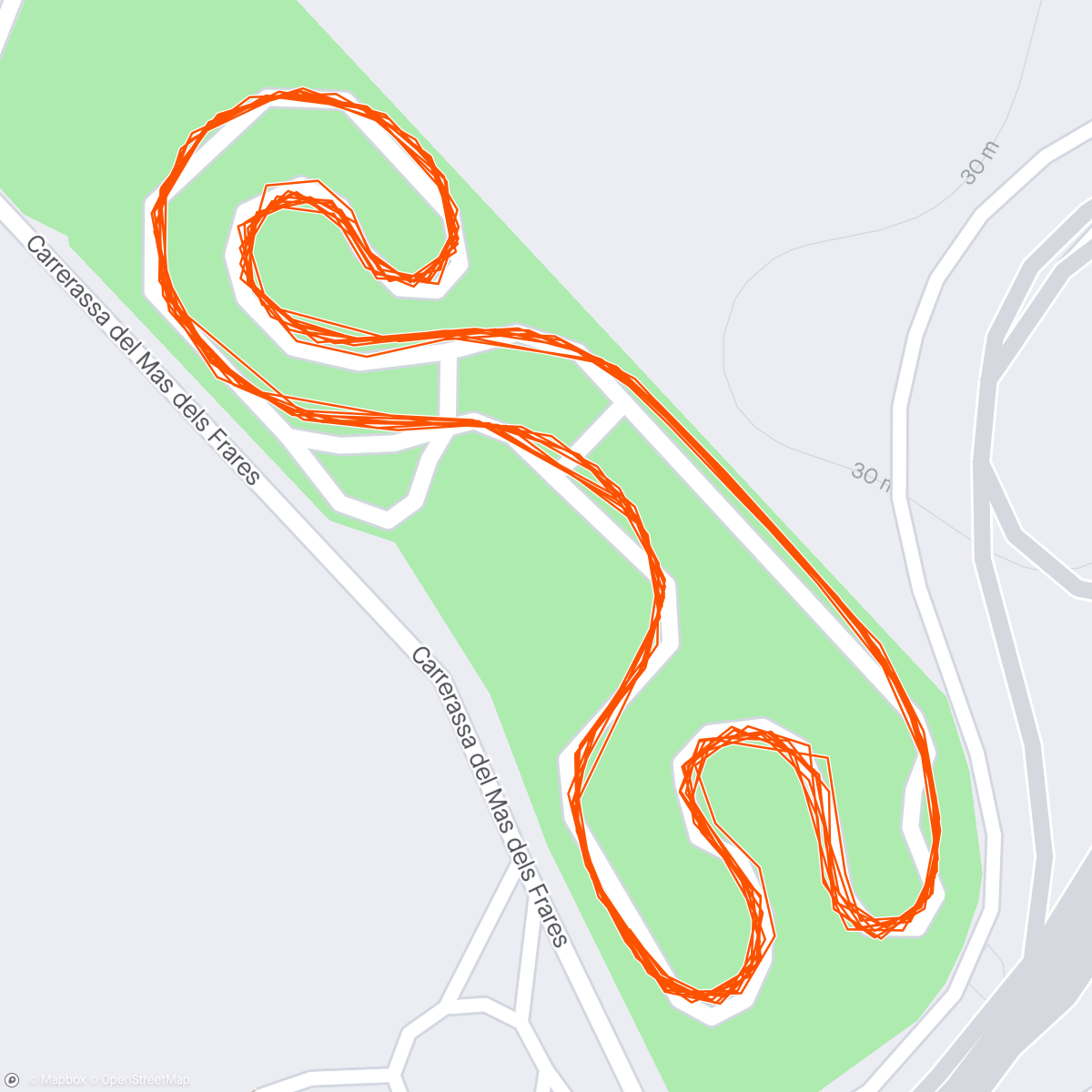 Map of the activity, Karting