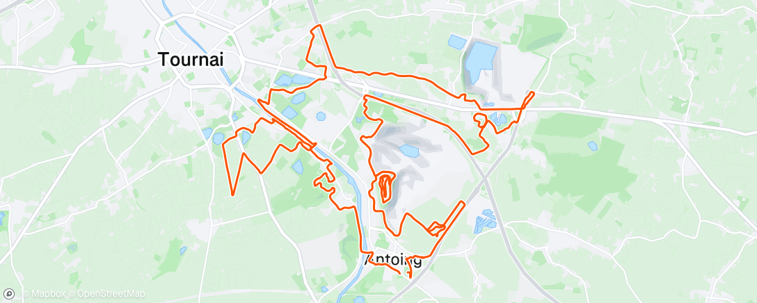 Map of the activity, Sortie VTT le matin