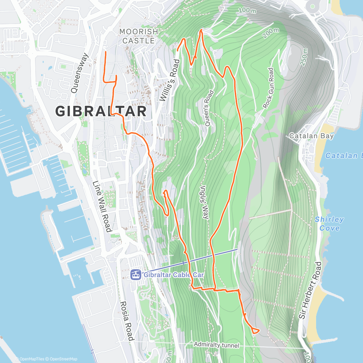 Map of the activity, Merry Chrismas hike