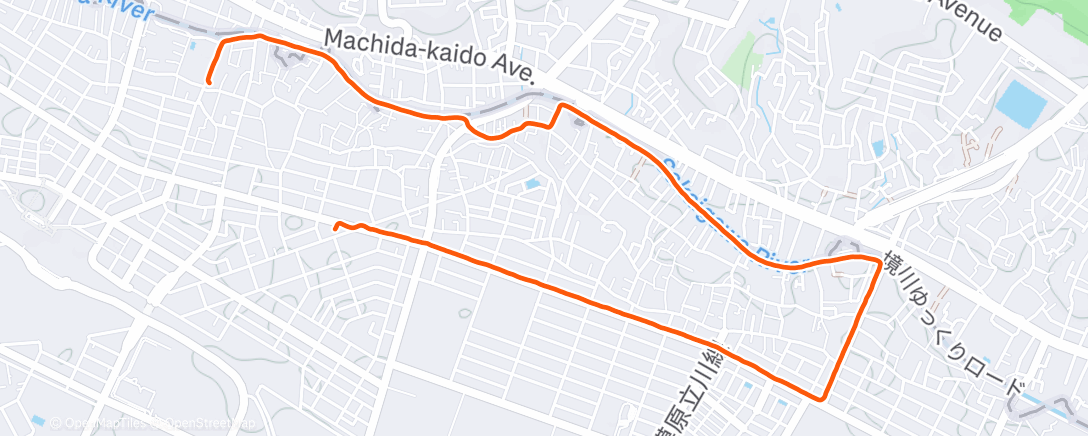 Карта физической активности (Afternoon Run)