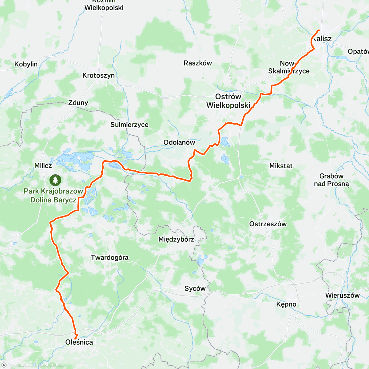 Map of the activity, Morning Ride