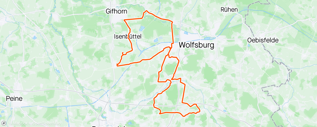 Map of the activity, Fahrt mit Axel und Heintje