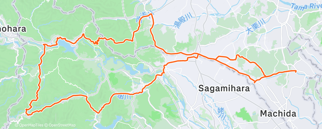 Map of the activity, 朝のライド