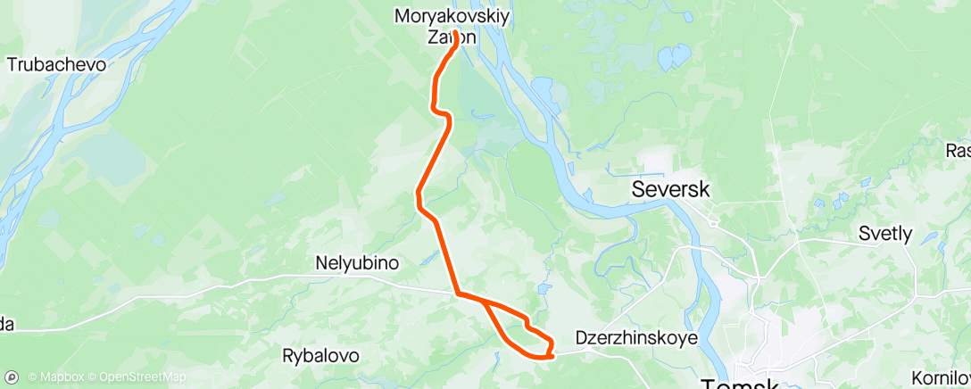 Mapa da atividade, Дневной велозаезд