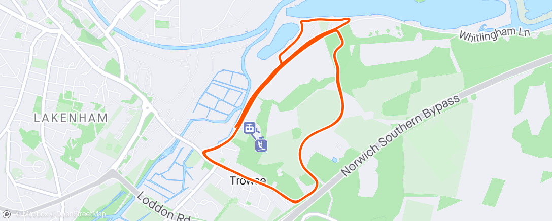 Map of the activity, Trowse 10k
