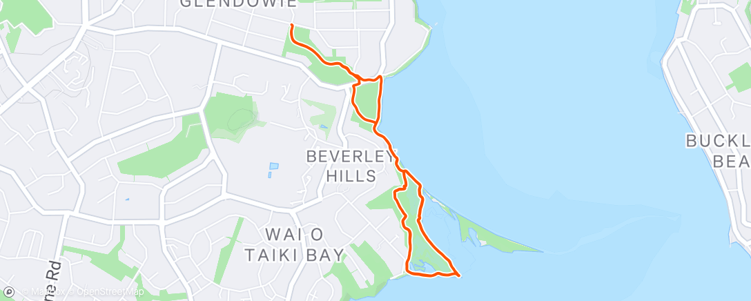 Map of the activity, Morning Run