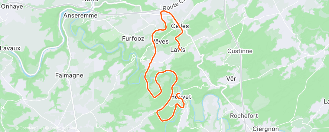 Карта физической активности (MyWhoosh)