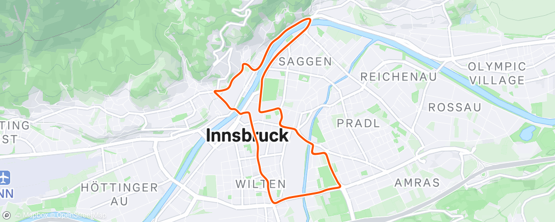 Map of the activity, Zwift - Zwift Academy: Workout 4 |Fast Twitch HIIT on Innsbruckring in Innsbruck