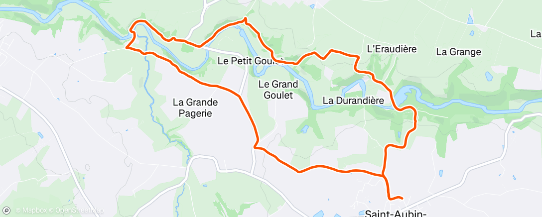 Map of the activity, J28 - trail avec 🐕
