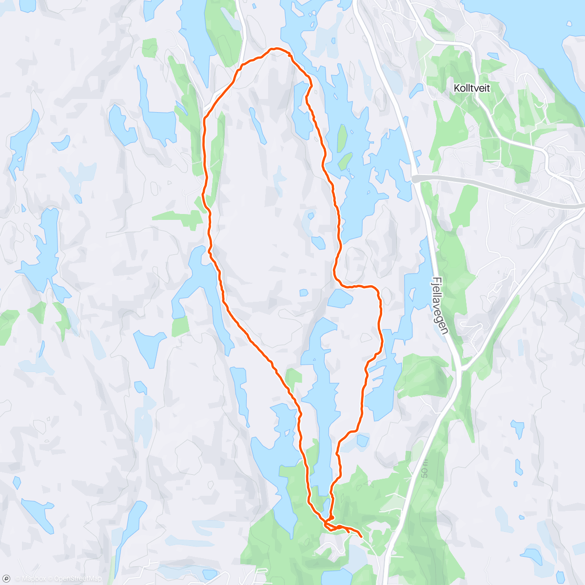 Map of the activity, Morland ⛅️ etter årets første sjøbad 😋
