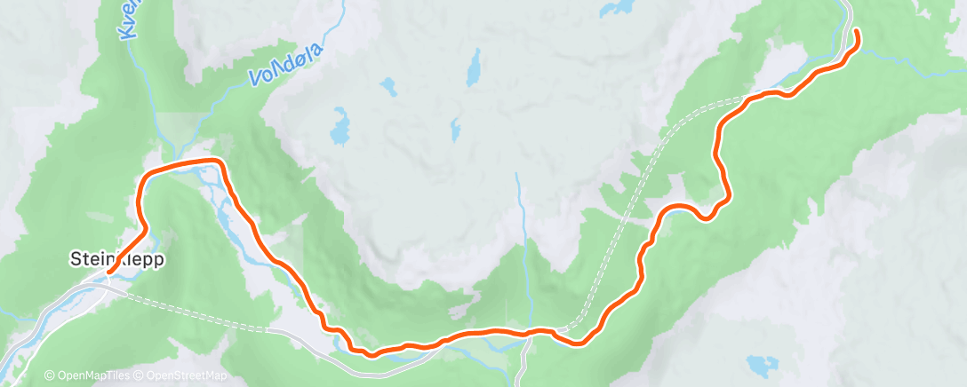 Map of the activity, Maristova - Borgund