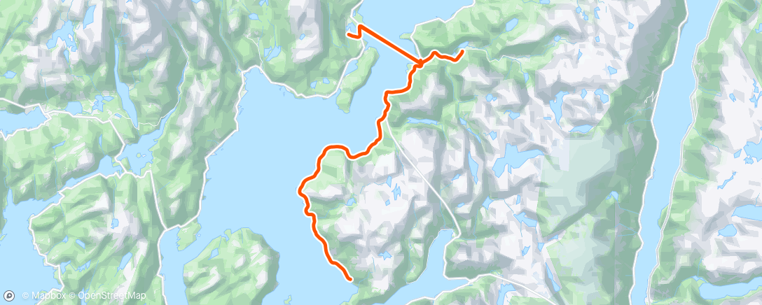 Map of the activity, Afternoon Ride på '"Jondalsida"!