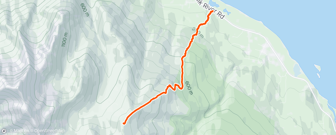 Map of the activity, Pioneer Ridge to the flag