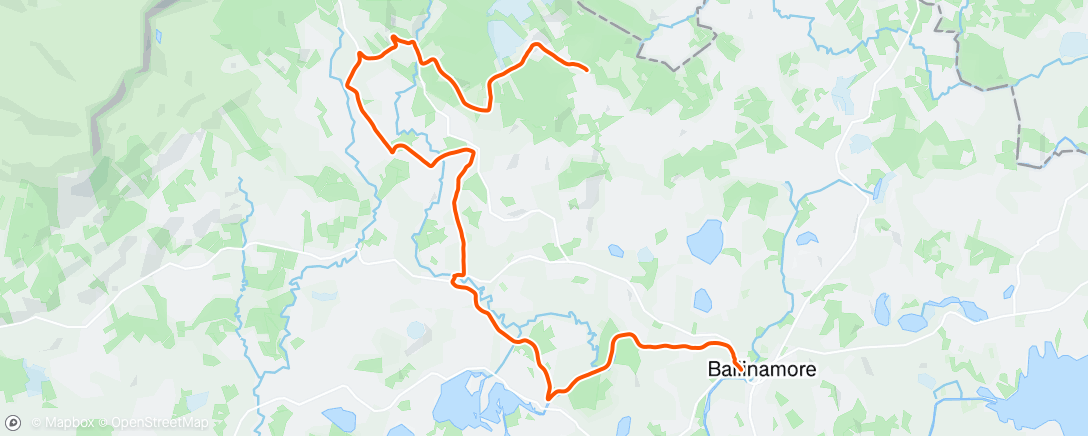 Map of the activity, Part 1 Balinamore Camino